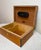 High Quality Handmade Italian Caminetto Burl Wood Veneer Brass Cigar Humidor Box For Sale - Image 11 of 17