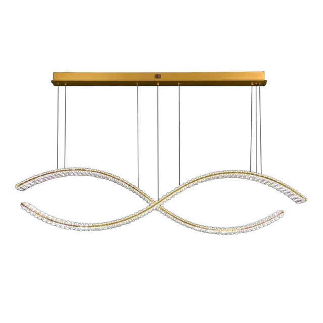 Collection Orione 2.0 Chandelier in Metal and Crystal by Jago For Sale