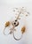 Gold Italian Wall Light in Silver and Gold Metal with Flowers, 1980s For Sale - Image 8 of 9