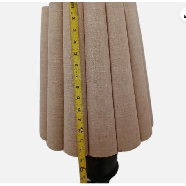 1950 Stiffel Large Lamp Lion Heads Feet Neoclassical Brass W Shade Dark Academia For Sale - Image 15 of 18