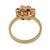 Late 19th Century Late 19th Century Victorian Diamond Ruby 18k Yellow Gold Cluster Ring, Size 6.5 For Sale - Image 5 of 6