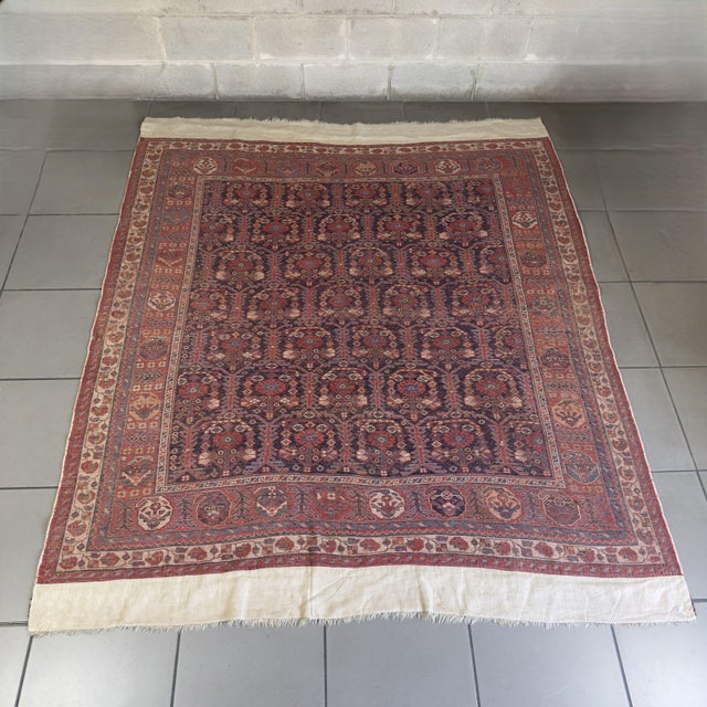 Seraband Rug with Geometric Boteh Motif, 1800s For Sale - Image 3 of 10