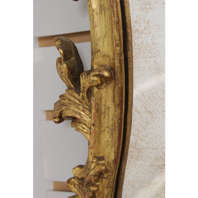 Friedman Brothers Attributed 3 Panel Gold Frame Mirror For Sale - Image 15 of 16