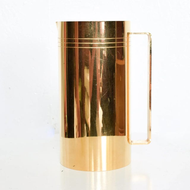 1960s Tommi Parzinger Pitcher 24k Gold Dorlyn Silversmiths For Sale - Image 13 of 13