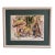 Original Cecile Ryden Johnson Tropical Courtyard Watercolor, Professionally Framed For Sale