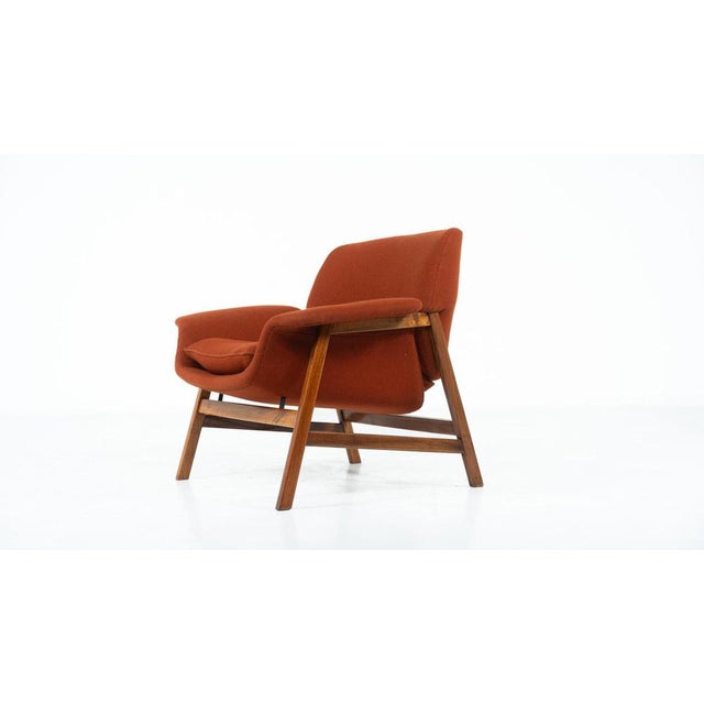 1950s Mod. 849 Armchairs attributed to Gianfranco Frattini for Cassina, 1950s, Set of 2 For Sale - Image 5 of 15