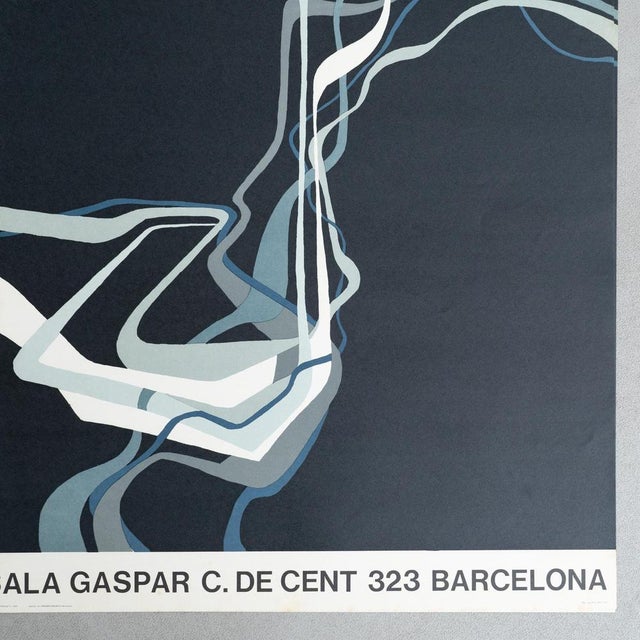 Original 1989 Exhibition Poster by Joan Claret Sala Gaspar, 1980s For Sale - Image 4 of 10