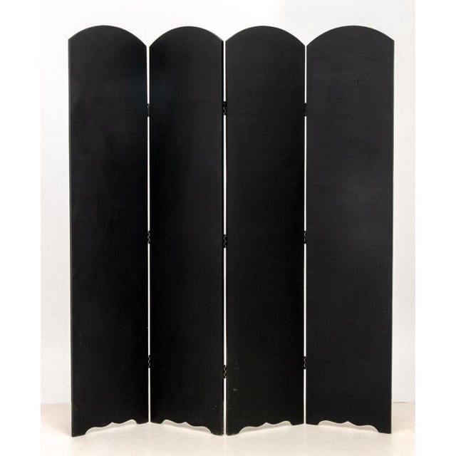 Victorian Style Ebonized Floor Screens, Pair For Sale - Image 9 of 10
