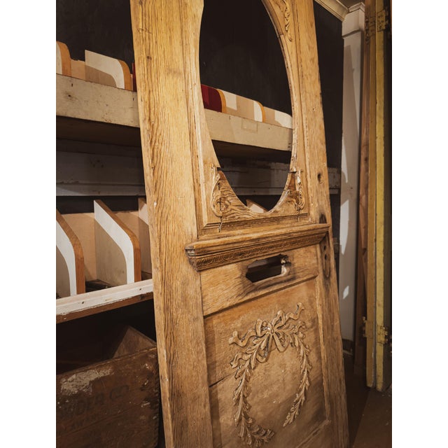 Brown Victorian Era Wooden Door For Sale - Image 8 of 16