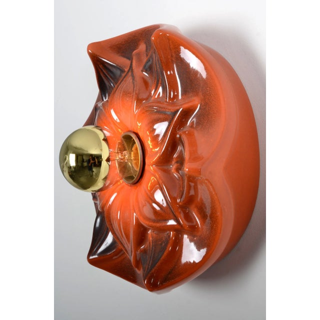 Ceramic Sconce from Honsel, 1970s For Sale - Image 4 of 5