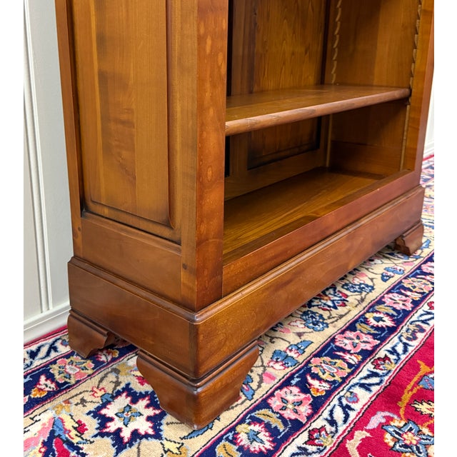 Vintage French Louis Philippe Bookcase Display Cabinet Cherry Mid 20th C For Sale - Image 12 of 15