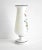 Mid 20th Century Antique Hand-Painted White Glass Vase For Sale - Image 5 of 10