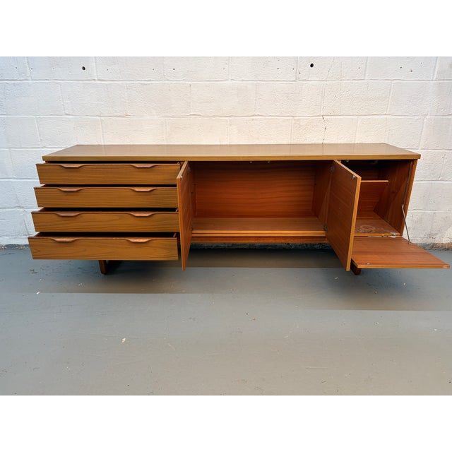 Wood Mid 20th Century Teak Server by Europa For Sale - Image 7 of 17