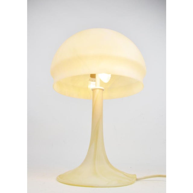 Beige Mushroom Table Lamp, 1970s For Sale - Image 8 of 10