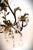 Metal Black and Gold Gilt Metal Floral Wall Sconce, Teardrop Crystals, Candleholders For Sale - Image 7 of 14