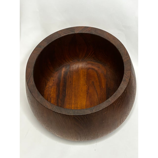 Mid-Century Modern Mid 20th Century Danish Modern Jens Quistgaard for Dansk Danish Teak Salad Bowl For Sale - Image 3 of 7