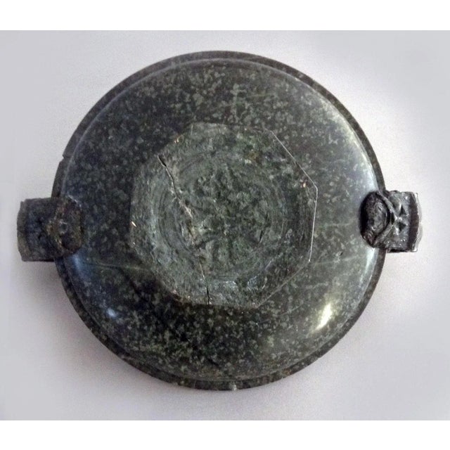 Forest Green Italian Grand Tour Marble Tazza For Sale - Image 8 of 9