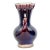 Vintage sang de boeuf baluster vase with bird form handles covered largely in deep blues and oxblood. Excellent condition....