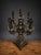 Gothic Medieval-Style Five-Branch Bronze Candleholder For Sale - Image 3 of 4