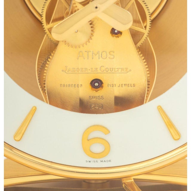1980s Jaeger-LeCoultre Atmos "Caliber 540" Mantel Clock For Sale - Image 5 of 11