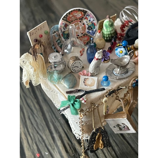 Shabby Chic 1960s Miniature Installations by Miniaturist Artist Ligia Young For Sale - Image 3 of 7