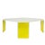 Modern Modern Yellow Frozen Lucite Coffee Table For Sale - Image 3 of 7