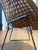 Metal Mid Century Modern Original Vintage Knoll Diamond Chair by Harry Bertoia With Olive Leather Cover For Sale - Image 7 of 12