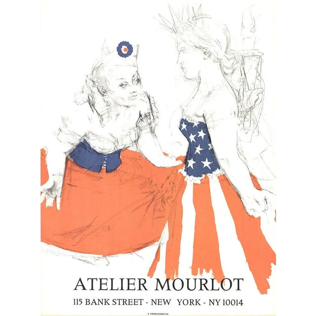 1960s 1967 Jack Levine 'Marianne & The Goddess of Liberty' Contemporary USA Lithograph For Sale - Image 5 of 5