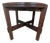 1990s Mission Style Oak Round Side Table For Sale