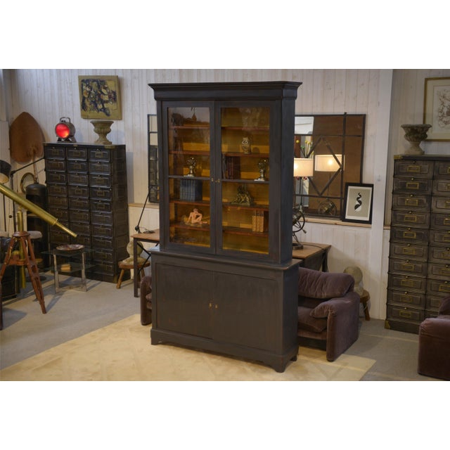 Large Black 2-Body Buffet, 19th Century For Sale - Image 13 of 13