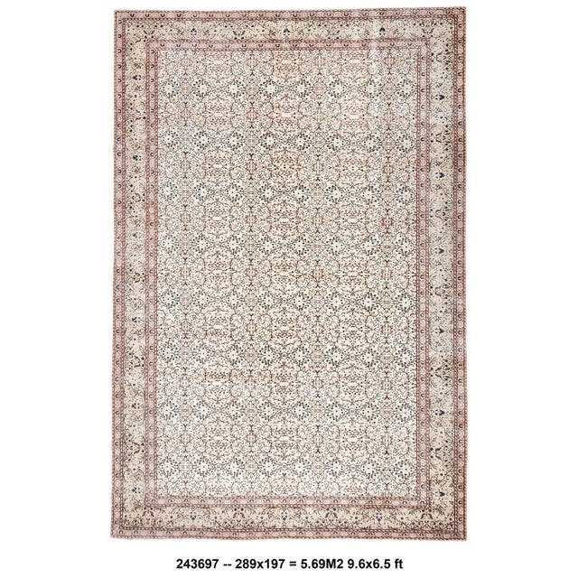 Vintage Turkish Rug in Wool For Sale - Image 11 of 11