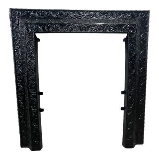 Late 19th Century Antique Cast Iron Surround - Ornate Victorian Era From New Orleans For Sale