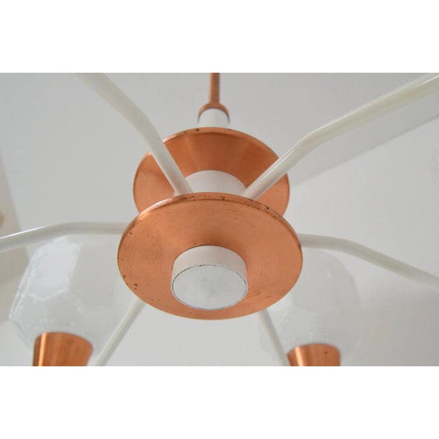 Mid-Century Chandelier from Drukov, 1970s For Sale - Image 8 of 9