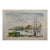 Henry Emil Salloch Original Watercolor on Paper Marshland Landscape, 1948. For Sale