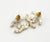 2010s Chanel Classic Gold CC Crystal Piercing Earrings, A Pair For Sale - Image 5 of 5