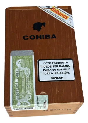 Cohiba Siglo III Empty Cigar Box