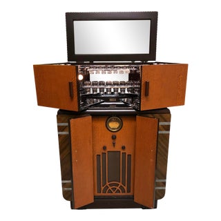 Art Deco Philco Radiobar Cocktail Bar Cabinet For Sale