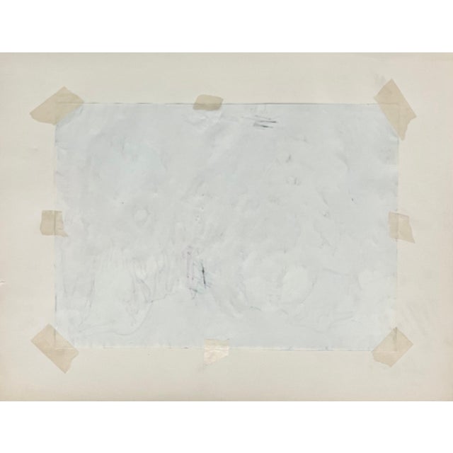 Andreas Bindl, German Abstract Colorful Watercolor Painting Crayon Drawing Andreas Bindl, 1964 For Sale - Image 4 of 4