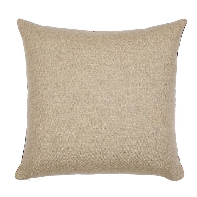 This pillow features Bezique Flamestitch with a knife edge finish. This Old World motif packs a lot of pizzazz into a...