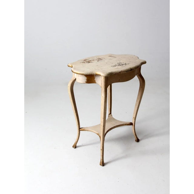 Farmhouse Antique French Provincial Side Table For Sale - Image 3 of 13