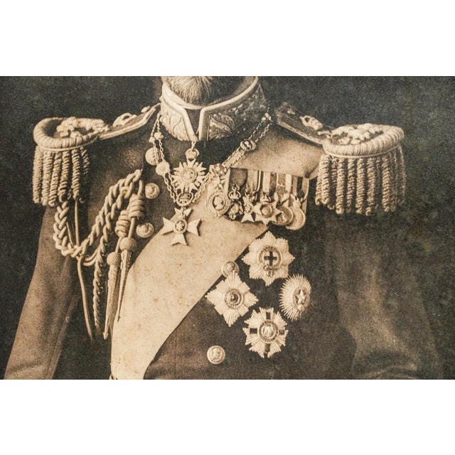Large Antique British King George v Coronation Portrait Photograph Framed For Sale - Image 4 of 10
