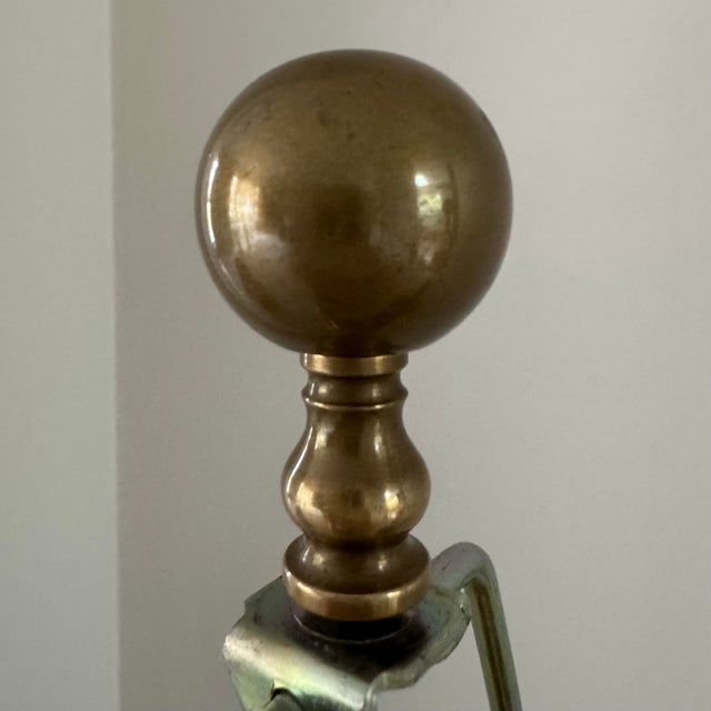 Metal Visual Comfort Transitional Bronze Table Lamps - A Pair For Sale - Image 7 of 13