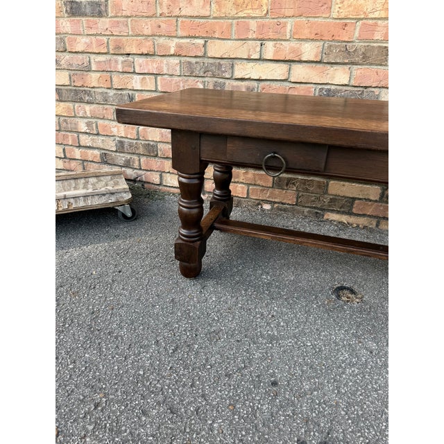 19th Century Antique French Refectory Coffee Table For Sale - Image 5 of 14