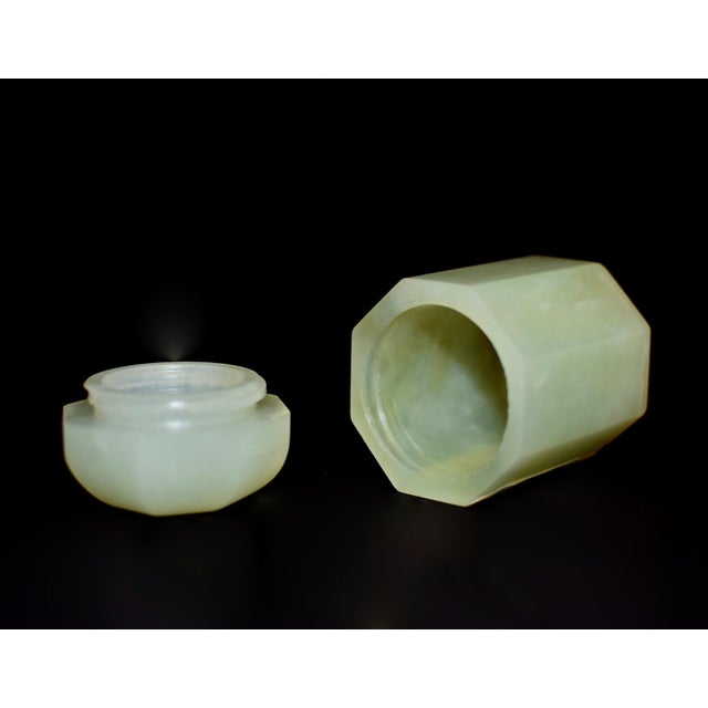 Serpentine Gemstone Toothpick Holder Incense Matchstick Vanity Use For Sale - Image 13 of 15