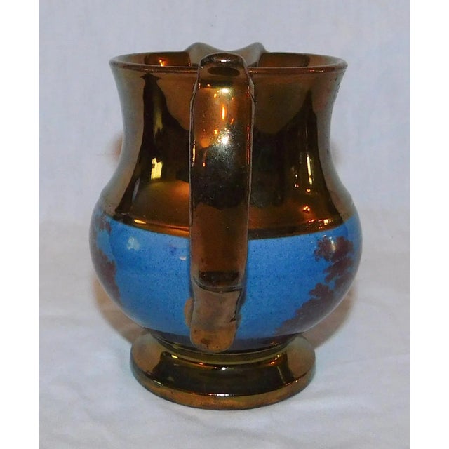 Antique Copper Lustre Creamer For Sale - Image 4 of 11