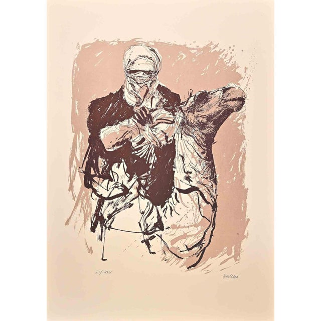 Man on horseback is a lithograph a on paper realized during the 20th century by sergio barletta. Hand-signed on the lower...