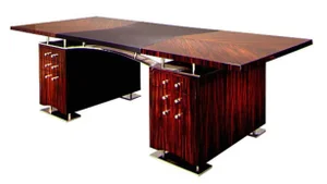 Dakota Jackson Macassar Ebony Partner Desk.