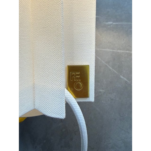 Textile Folkform for Örsjö Plissé Table Lamps, Pair For Sale - Image 7 of 14