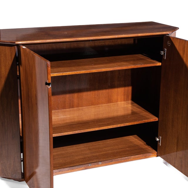 Luigi Caccia Dominioni for Azucena Italian Walnut Credenza Server For Sale In Chicago - Image 6 of 9