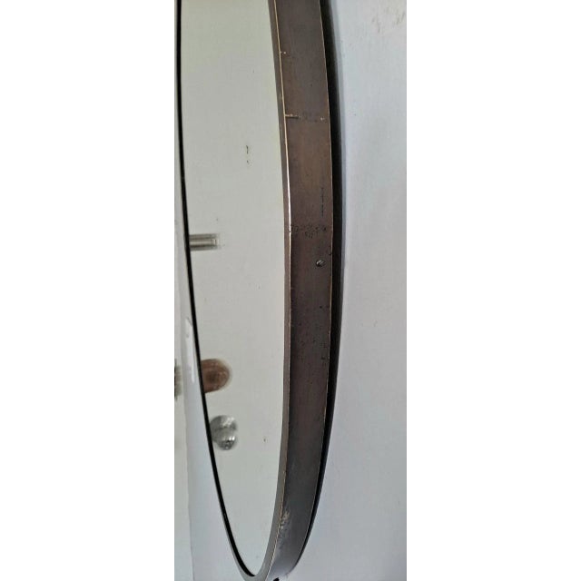 1950s Italian Brass Frame Mirror For Sale - Image 4 of 6